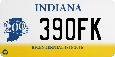 IN license plate 390FK