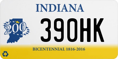 IN license plate 390HK