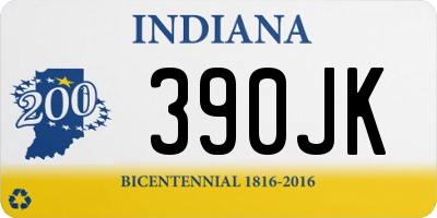 IN license plate 390JK