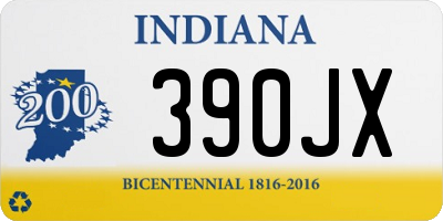 IN license plate 390JX