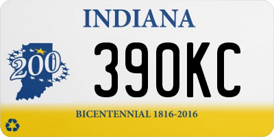 IN license plate 390KC