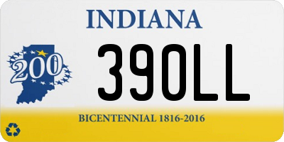 IN license plate 390LL