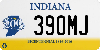 IN license plate 390MJ