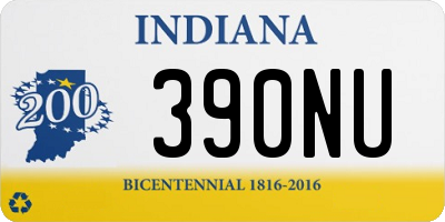 IN license plate 390NU