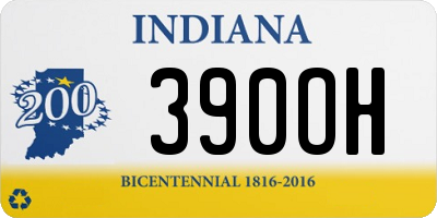 IN license plate 390OH