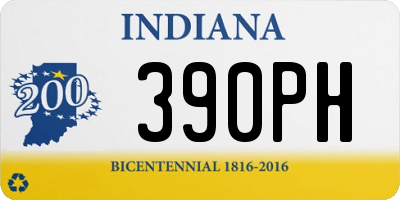 IN license plate 390PH