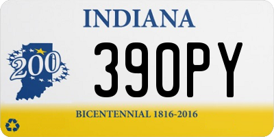 IN license plate 390PY