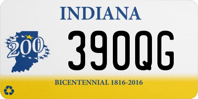 IN license plate 390QG