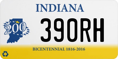 IN license plate 390RH