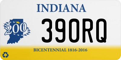 IN license plate 390RQ