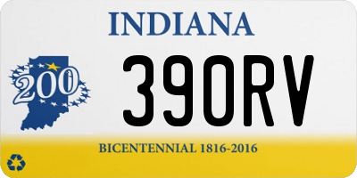 IN license plate 390RV