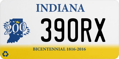 IN license plate 390RX