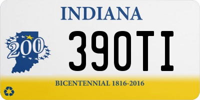 IN license plate 390TI