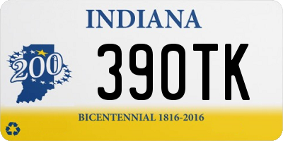 IN license plate 390TK