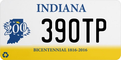 IN license plate 390TP