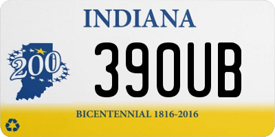 IN license plate 390UB