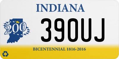 IN license plate 390UJ