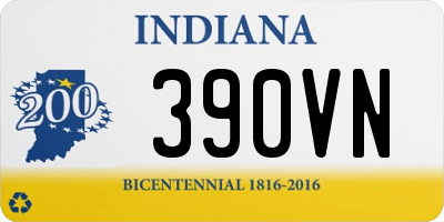 IN license plate 390VN