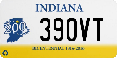 IN license plate 390VT