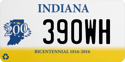 IN license plate 390WH