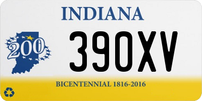 IN license plate 390XV