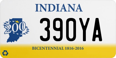 IN license plate 390YA