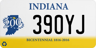 IN license plate 390YJ