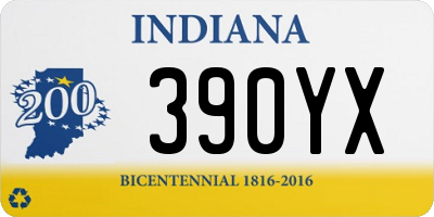 IN license plate 390YX