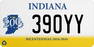 IN license plate 390YY