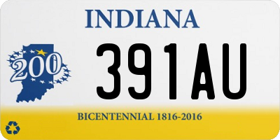 IN license plate 391AU