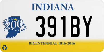 IN license plate 391BY