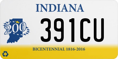 IN license plate 391CU