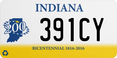 IN license plate 391CY