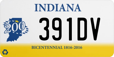 IN license plate 391DV