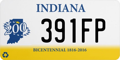 IN license plate 391FP