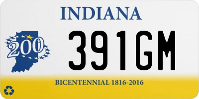 IN license plate 391GM