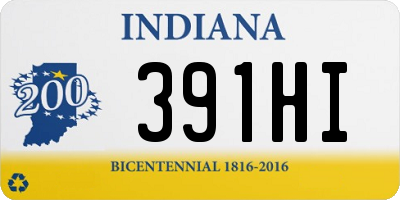IN license plate 391HI