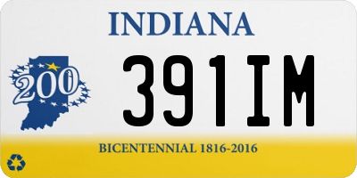 IN license plate 391IM