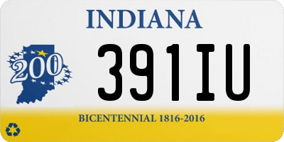 IN license plate 391IU