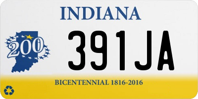 IN license plate 391JA