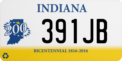 IN license plate 391JB