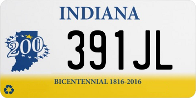 IN license plate 391JL