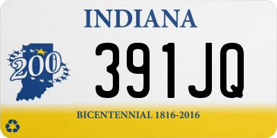 IN license plate 391JQ