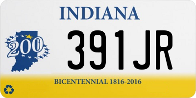 IN license plate 391JR