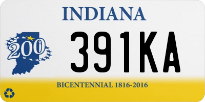 IN license plate 391KA