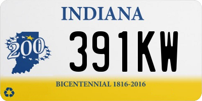 IN license plate 391KW