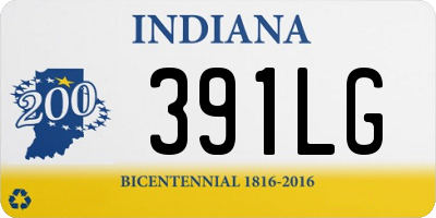 IN license plate 391LG