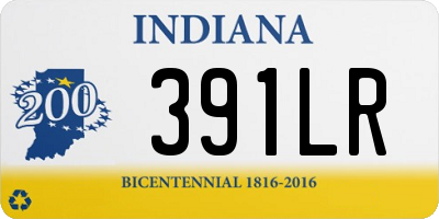 IN license plate 391LR