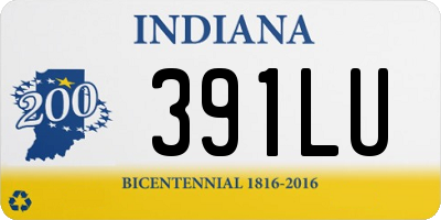 IN license plate 391LU