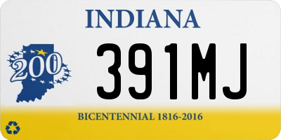 IN license plate 391MJ